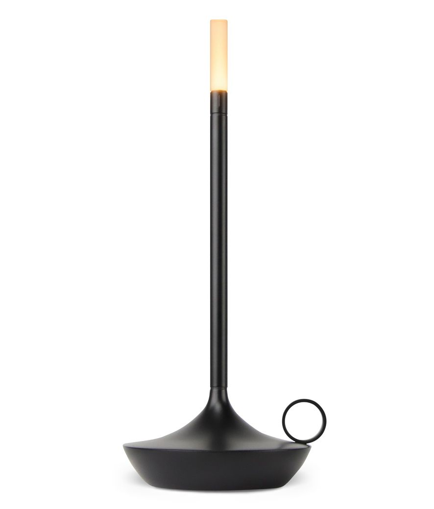 Wick Portable Akkuleuchte / Tischleuchte mit USB schwarz Graypants