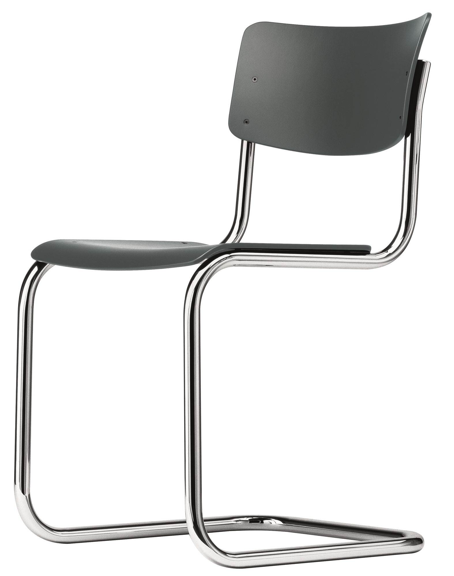 S 43 Stahlrohr Klassiker Freischwinger SCHWARZ - CHROM Thonet EINZELSTÜCK