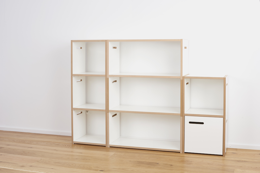Tojo Halbstark Grundmodul mit Türe links Regalserie Tojo Tojo Halbstark Grundmodul mit Türe links Regalserie Tojo