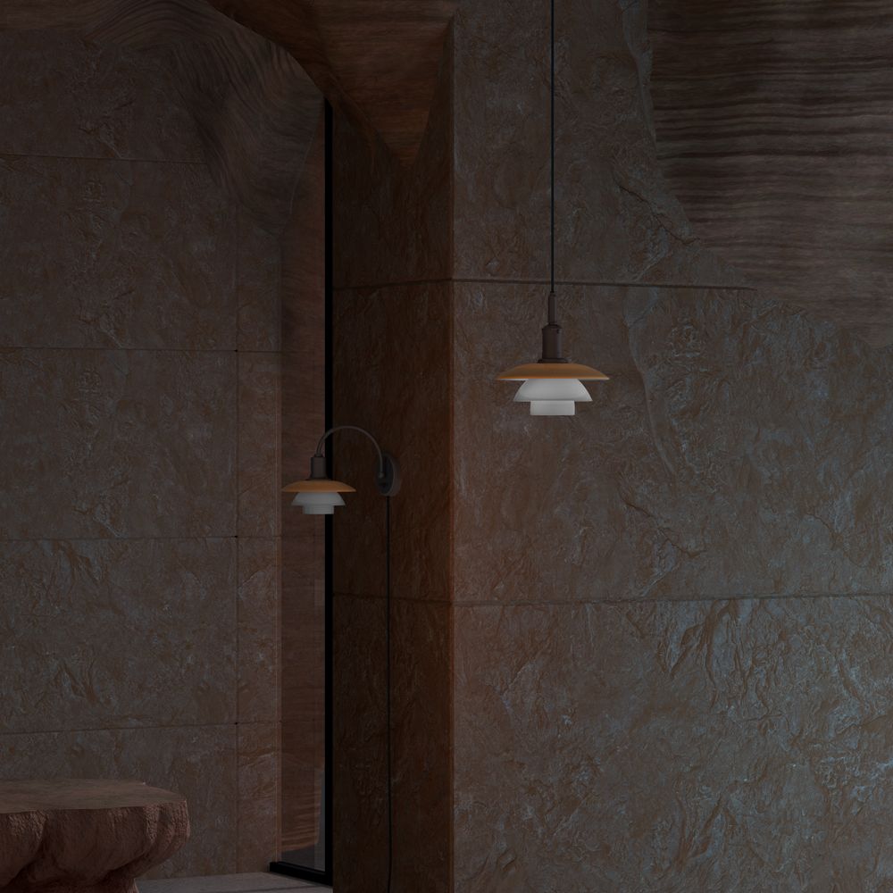 PH 3/3 Pendelleuchte CENTENARY EDITION Amber/Opal White Louis Poulsen