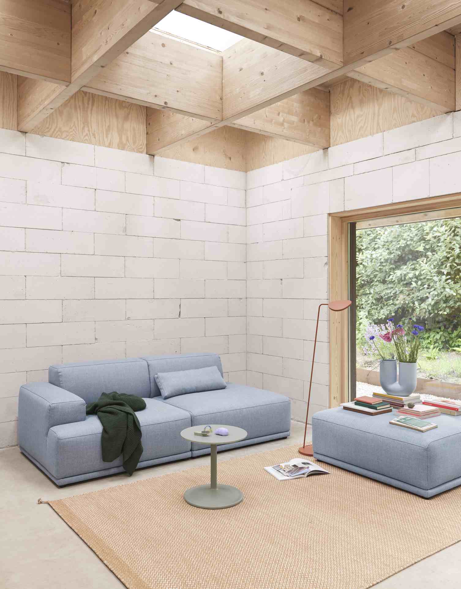Connect Soft Modular Sofa 2-Sitzer Clay 12 Konfiguration 2 Muuto