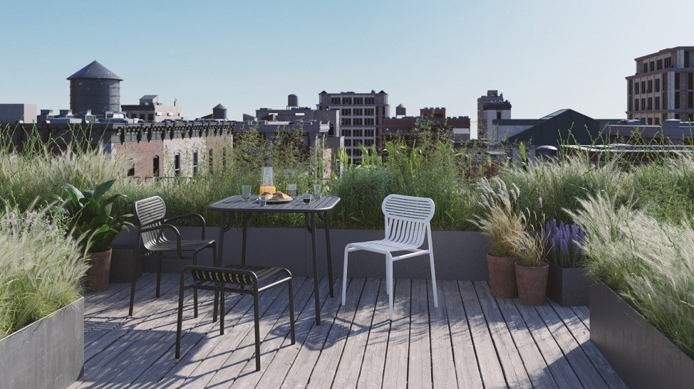 Week-End Square Table Tisch quadratisch Petite Friture 