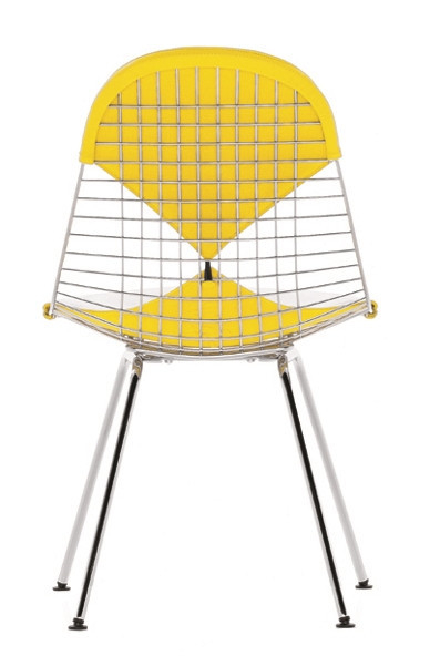 DKX-2 Wire Chair Stuhl mit Sitz und Rückenpolster Vitra