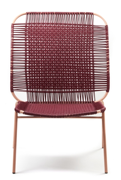 Cielo Lounge Chair High Lounge Stuhl hoch Outdoor ames Rot - Pink sand