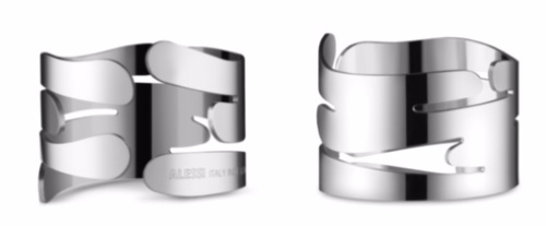 Barkring Serviettenring BM17 4-er Set Alessi  EINZELSTÜCKE
