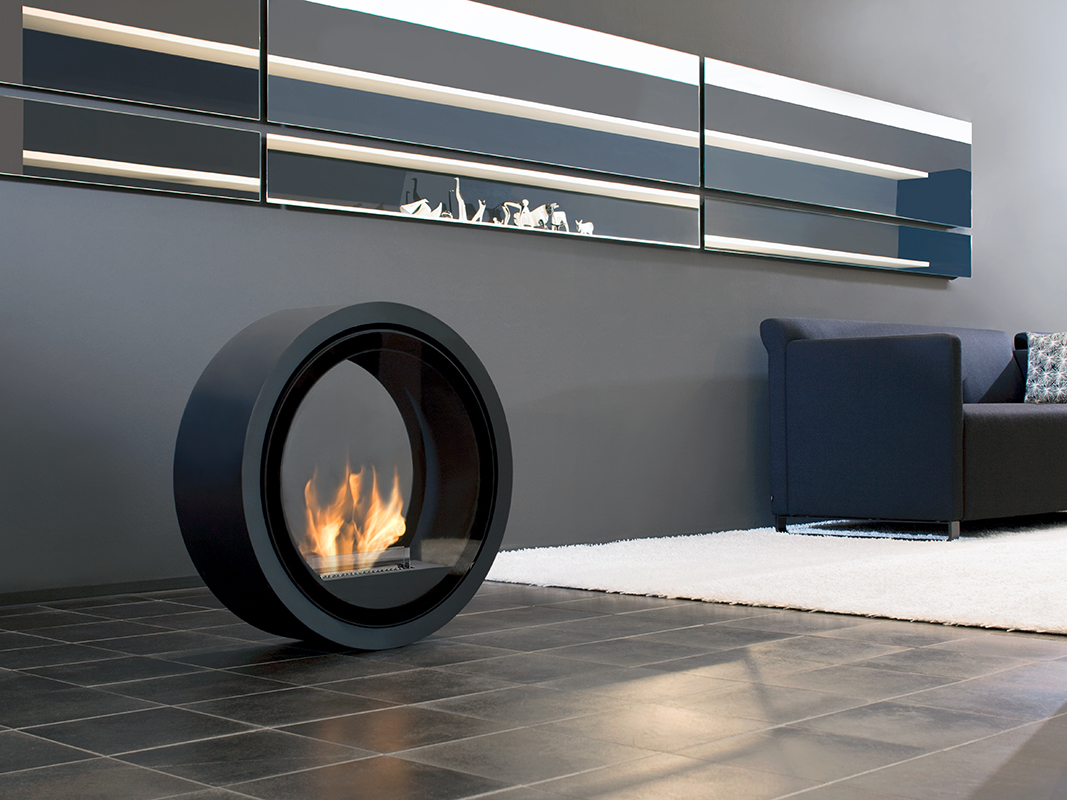Roll Fire Rollbarer Kamin mit Tenderflame Brenner Conmoto EINZELSTÜCK