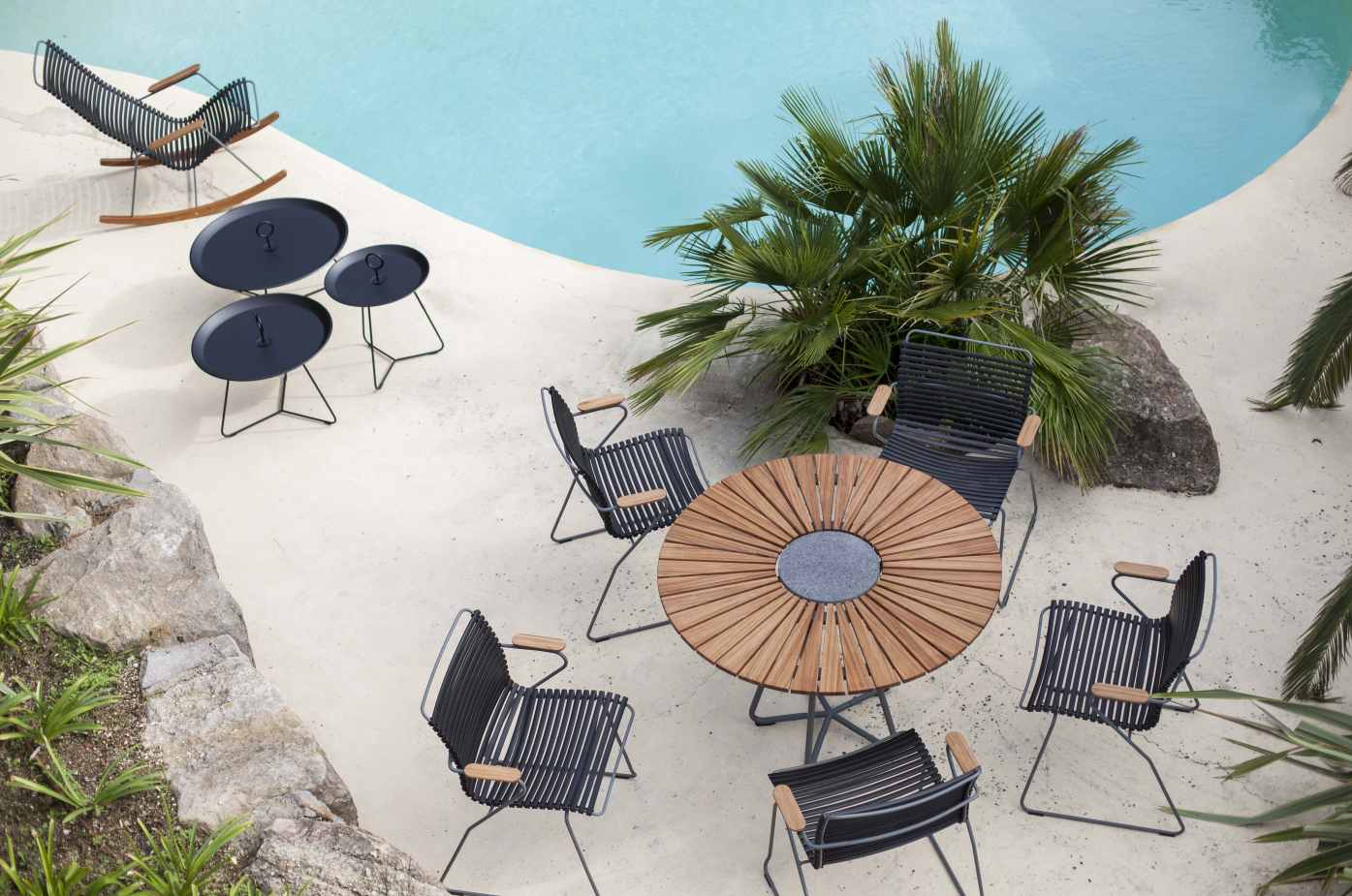Click Dining Stuhl mit Armlehne Outdoor Houe