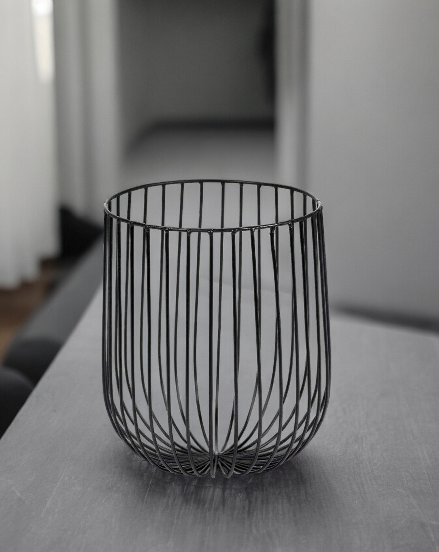 Catu Korb Schwarz Serax ⌀20 x H 25 cm EINZELSTÜCK