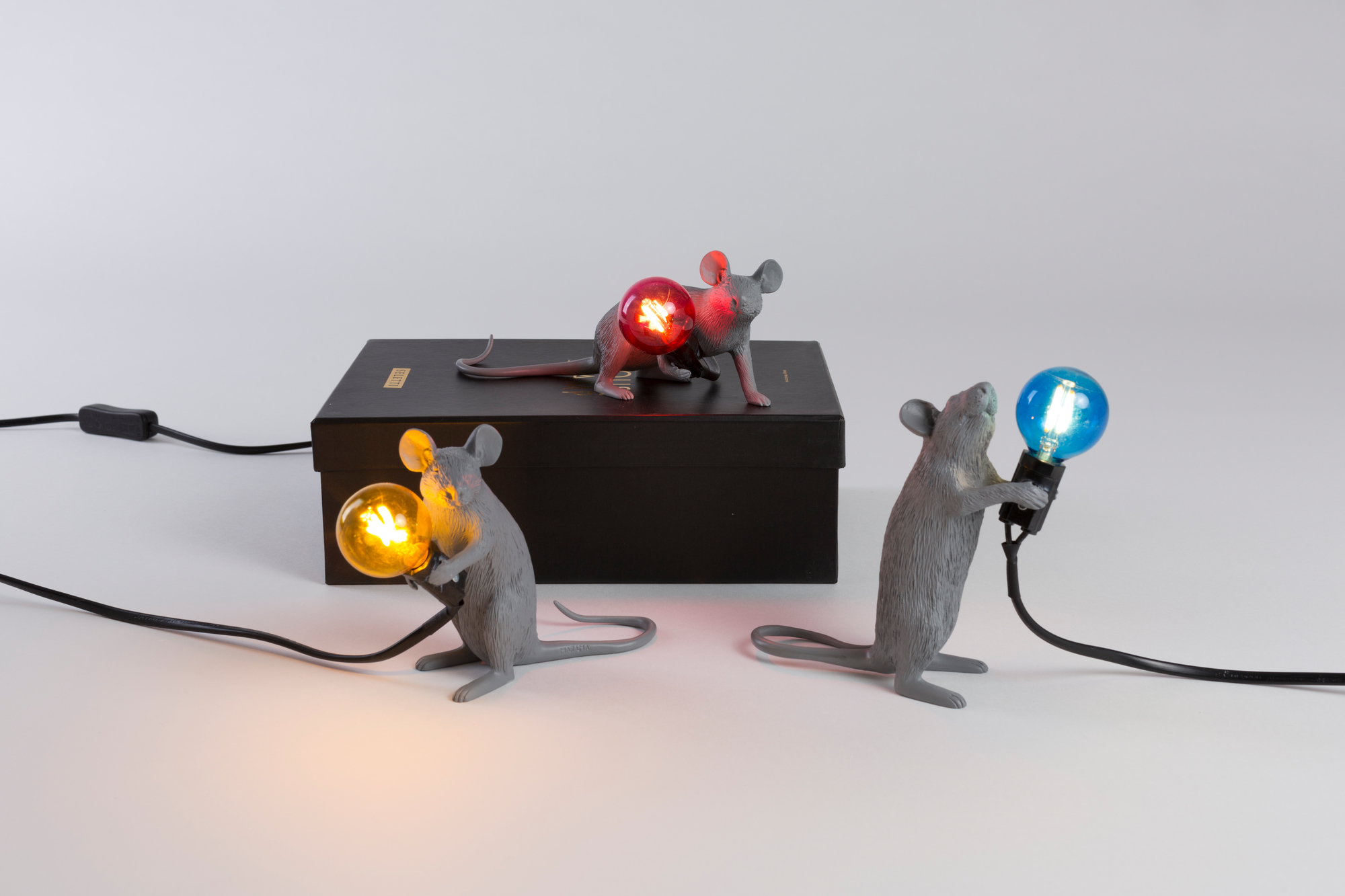 Mouse Lamp Tischleuchte grau Seletti EINZELSTÜCKE