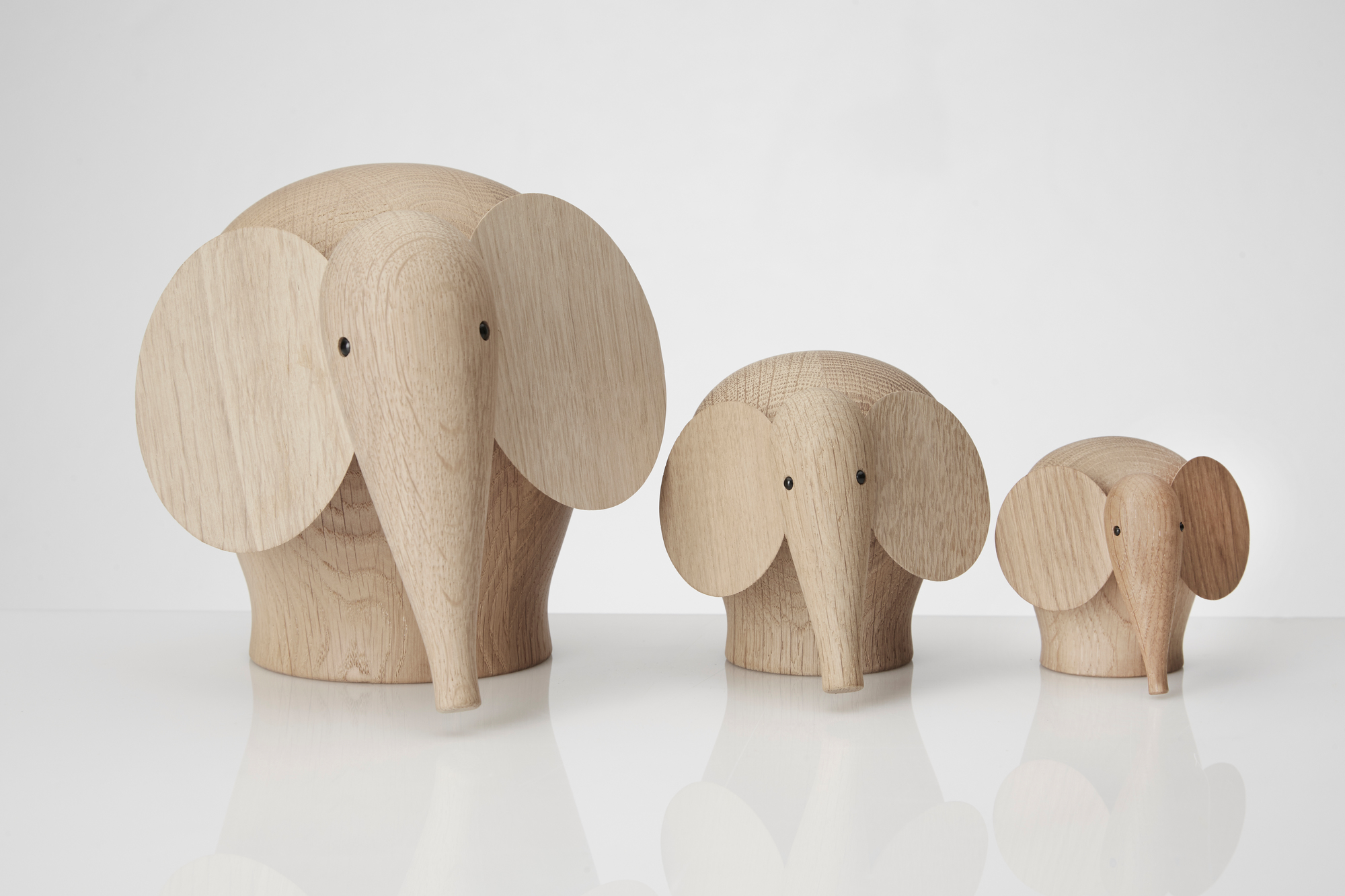 Nunu Elephant Holzelefant Mini Woud