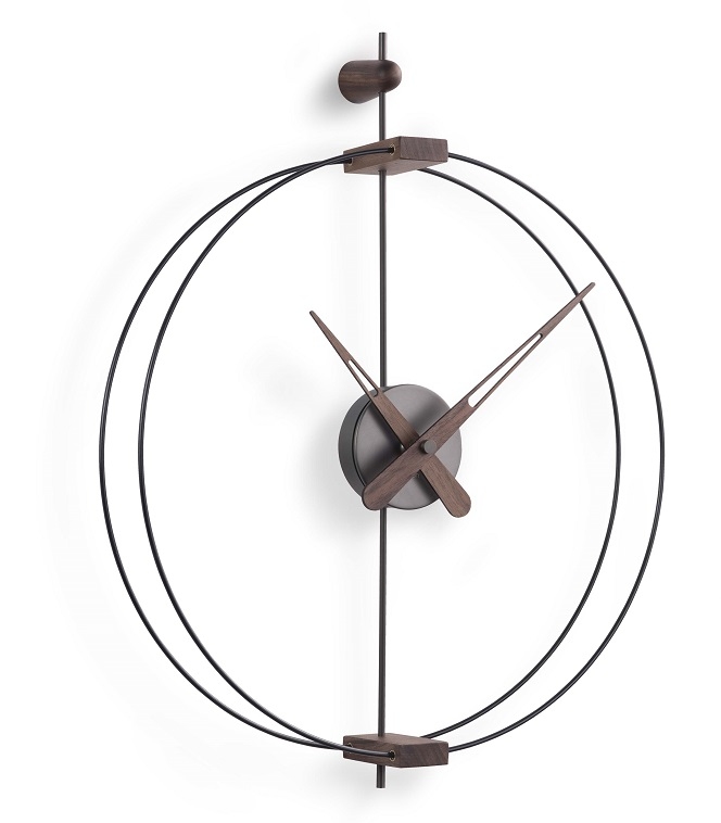 Micro Barcelona Clock Wanduhr nomon Schwarz