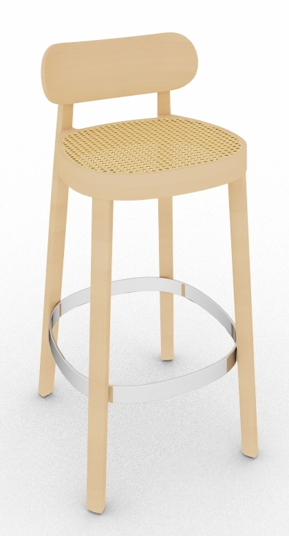 Holzstuhl / Barhocker 118 HT Thonet