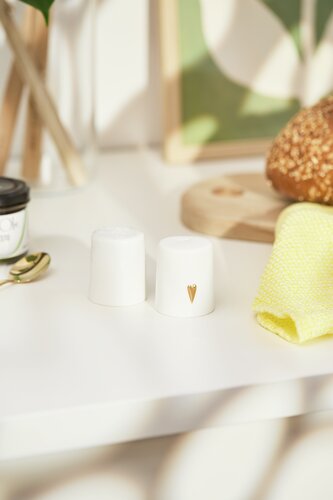 Salz- & Pfefferstreuer Herz Räder