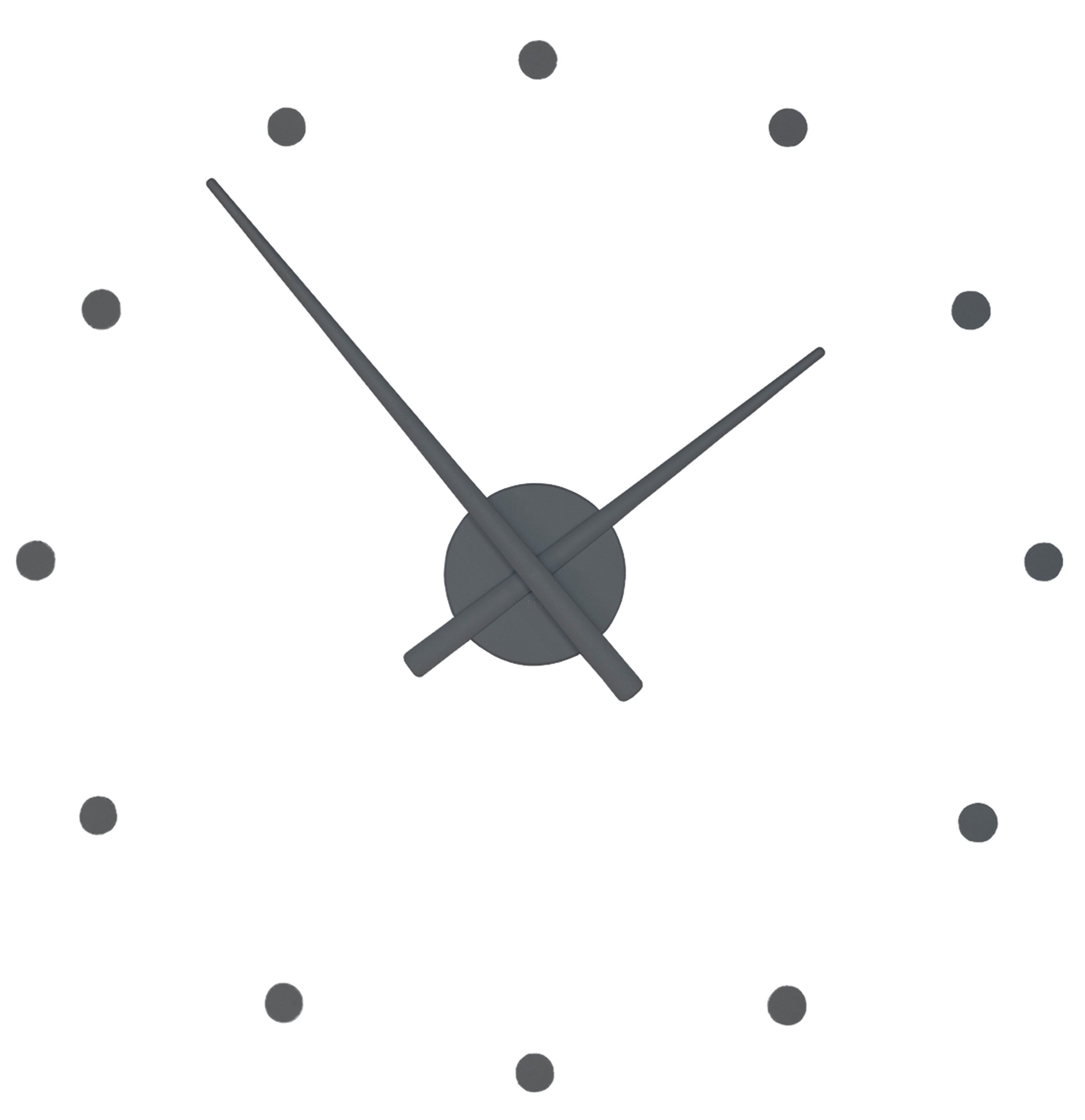 OJ Wanduhr grau nomon