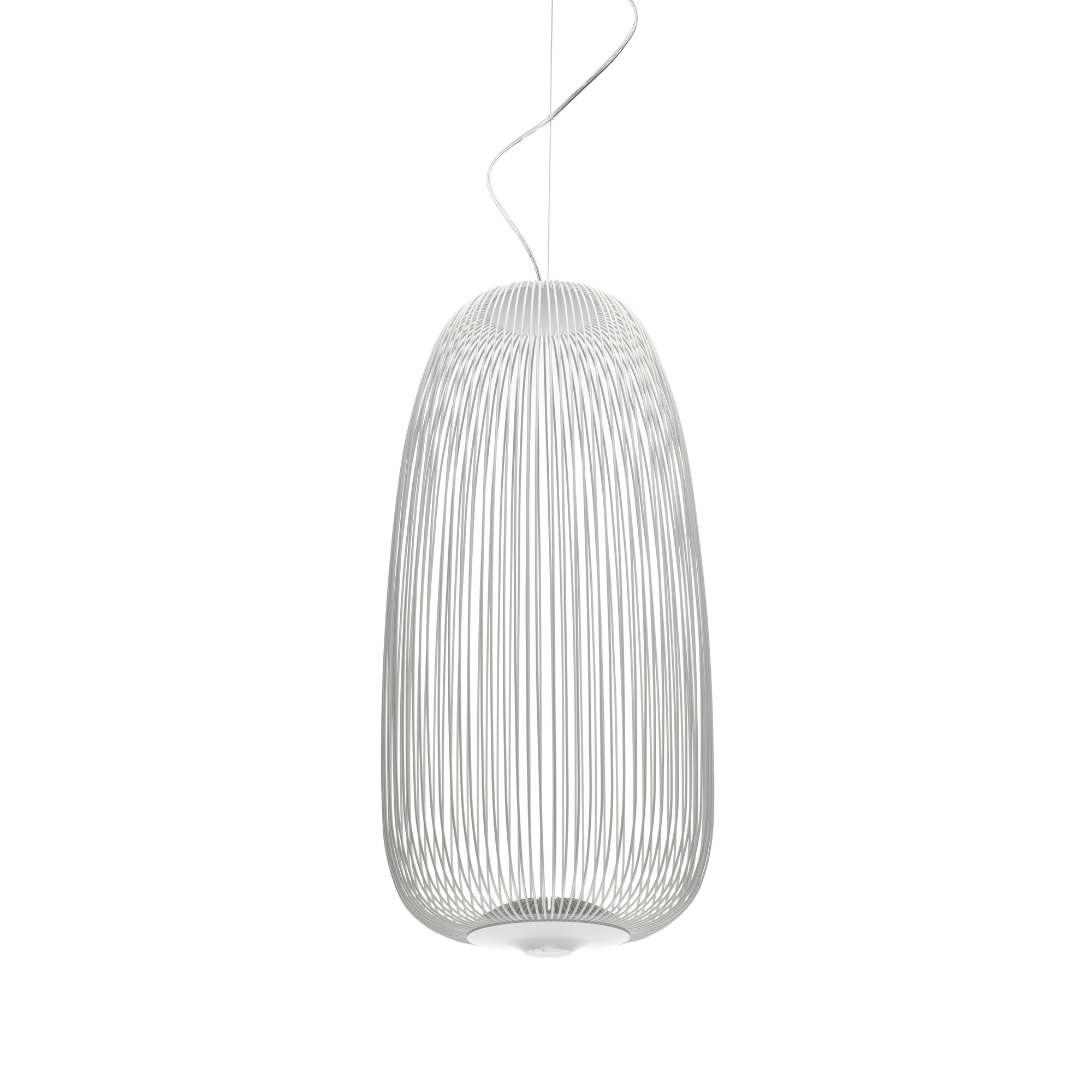 Spokes 1 LED Pendelleuchte Foscarini Weiss