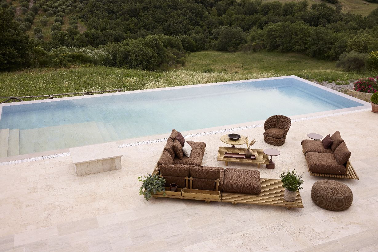 STICKS PLATFORM Ecksofa Groß Outdoor Cane-Line