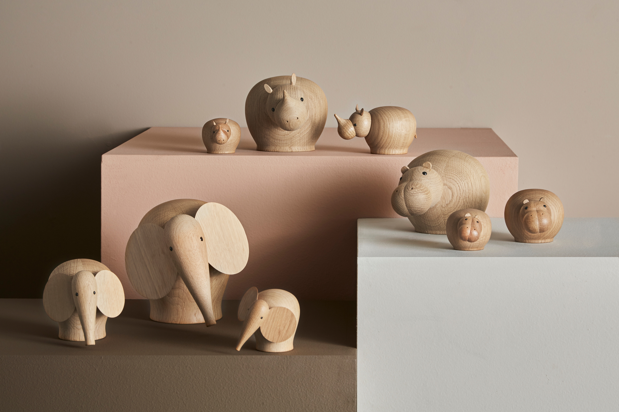 Nunu Elephant Holzelefant Mini Woud