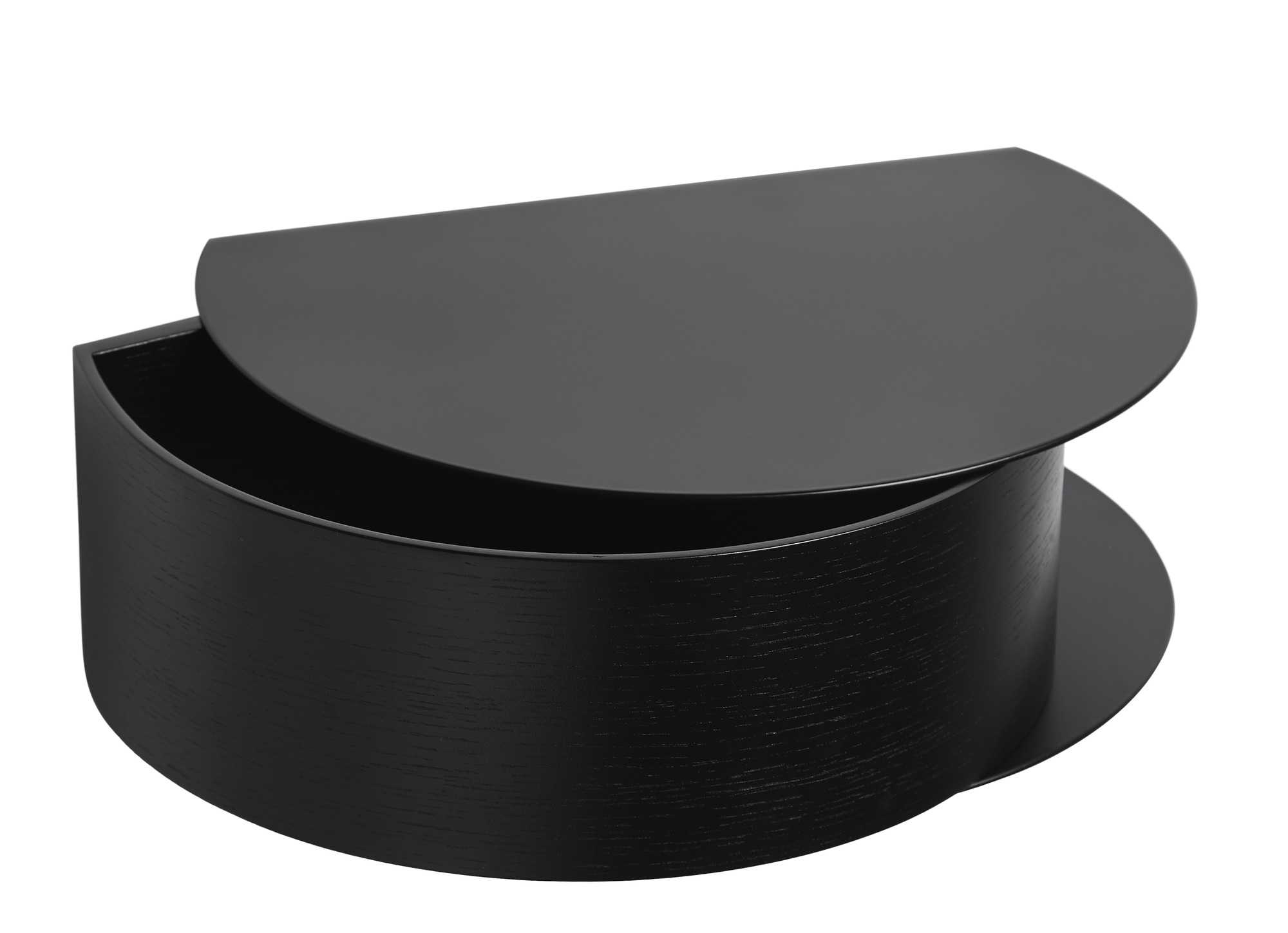 Wallie Wandschublade Regal Schwarz Woud