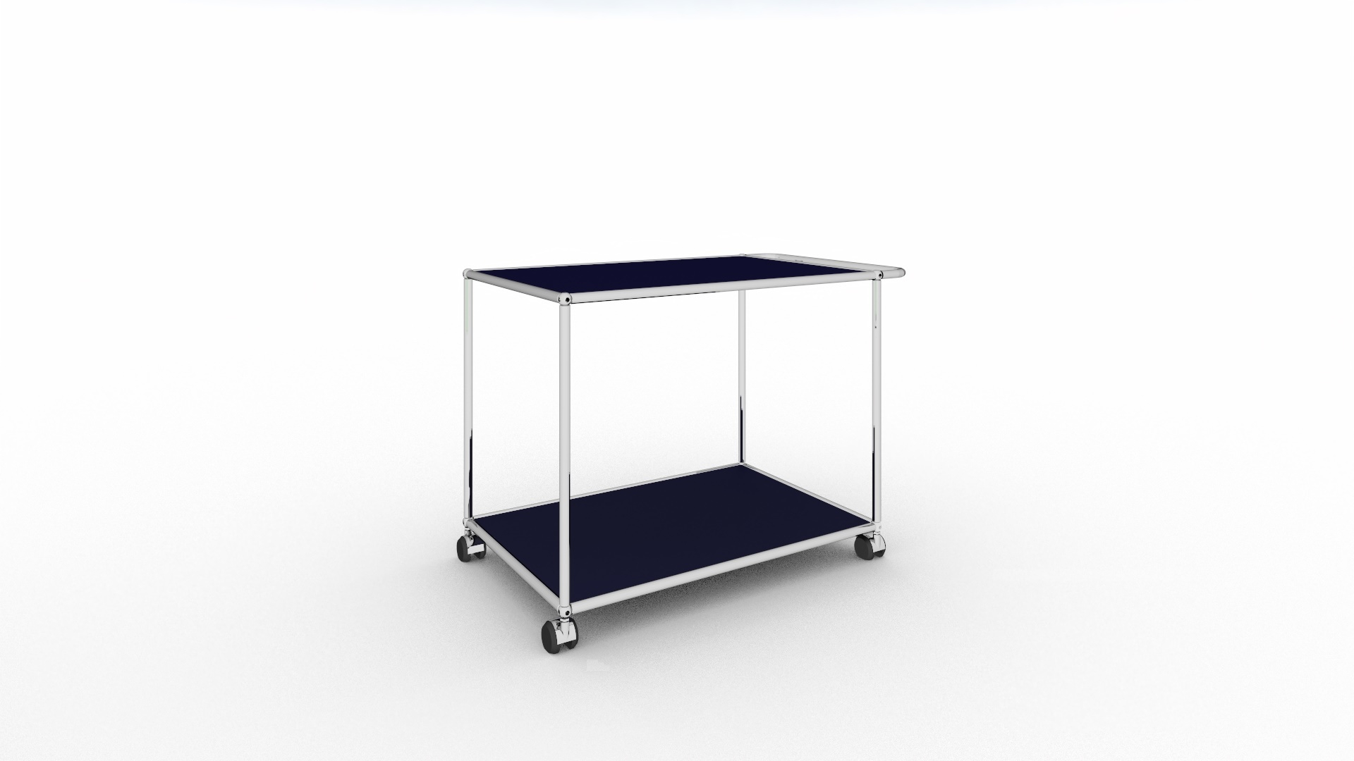 USM Haller Servierwagen mit Rollen stahlblau