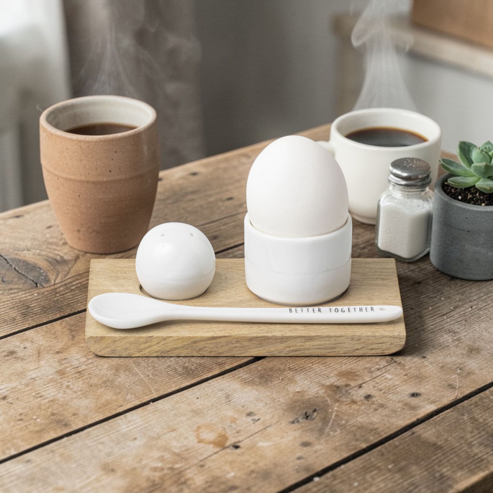 Eierbecher-Set Better together Räder