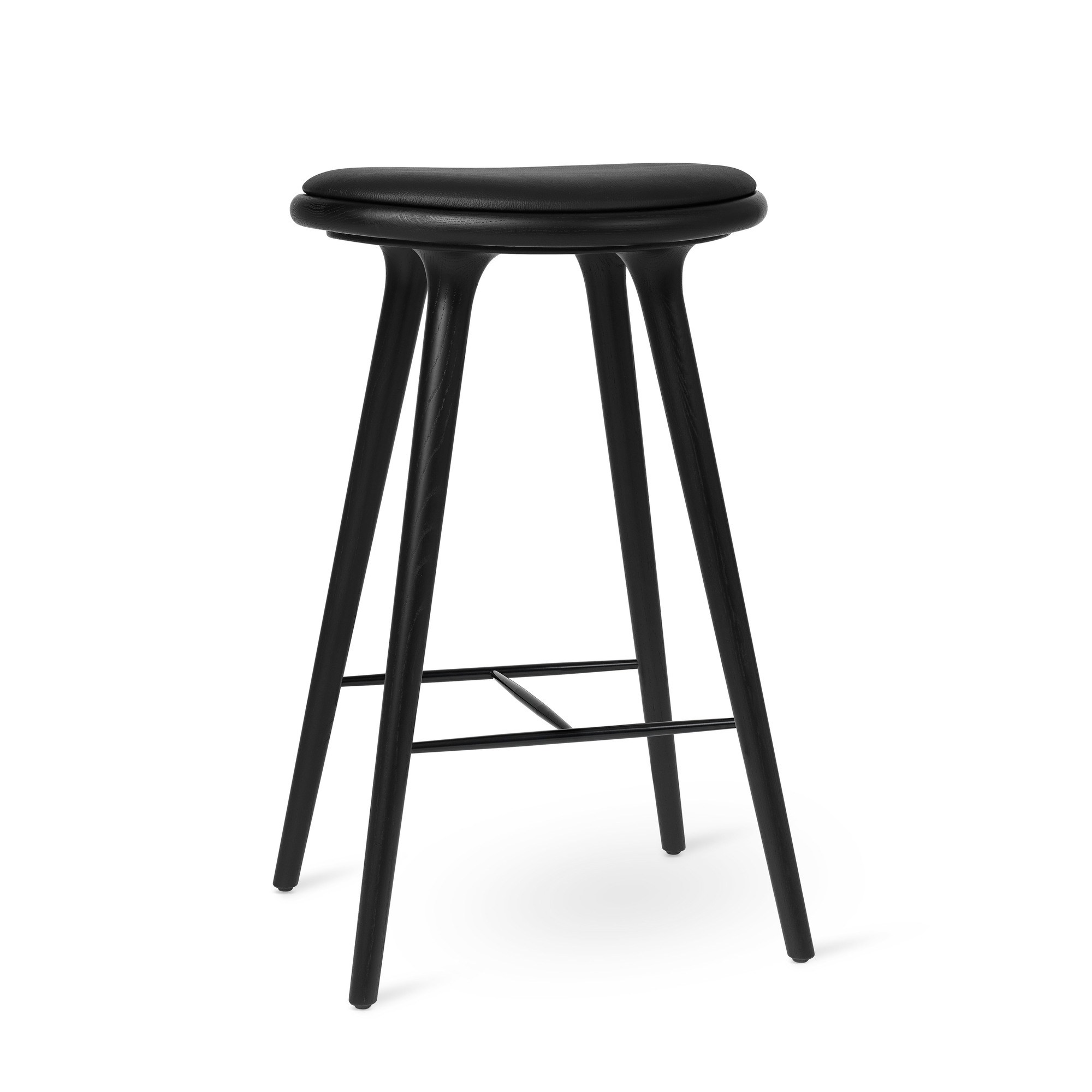 High Stool Barhocker Eiche gebeizt schwarz Mater