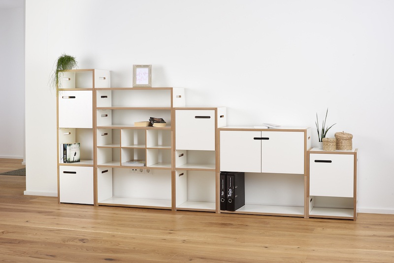 Tojo Halbstark Grundmodul mit Türe links Regalserie Tojo Tojo Halbstark Grundmodul mit Türe links Regalserie Tojo