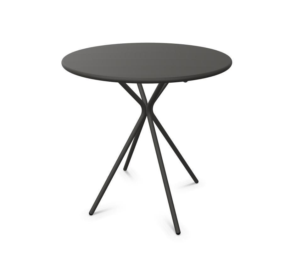 Crona Steel Bistrotisch Kreis Outdoor Brunner