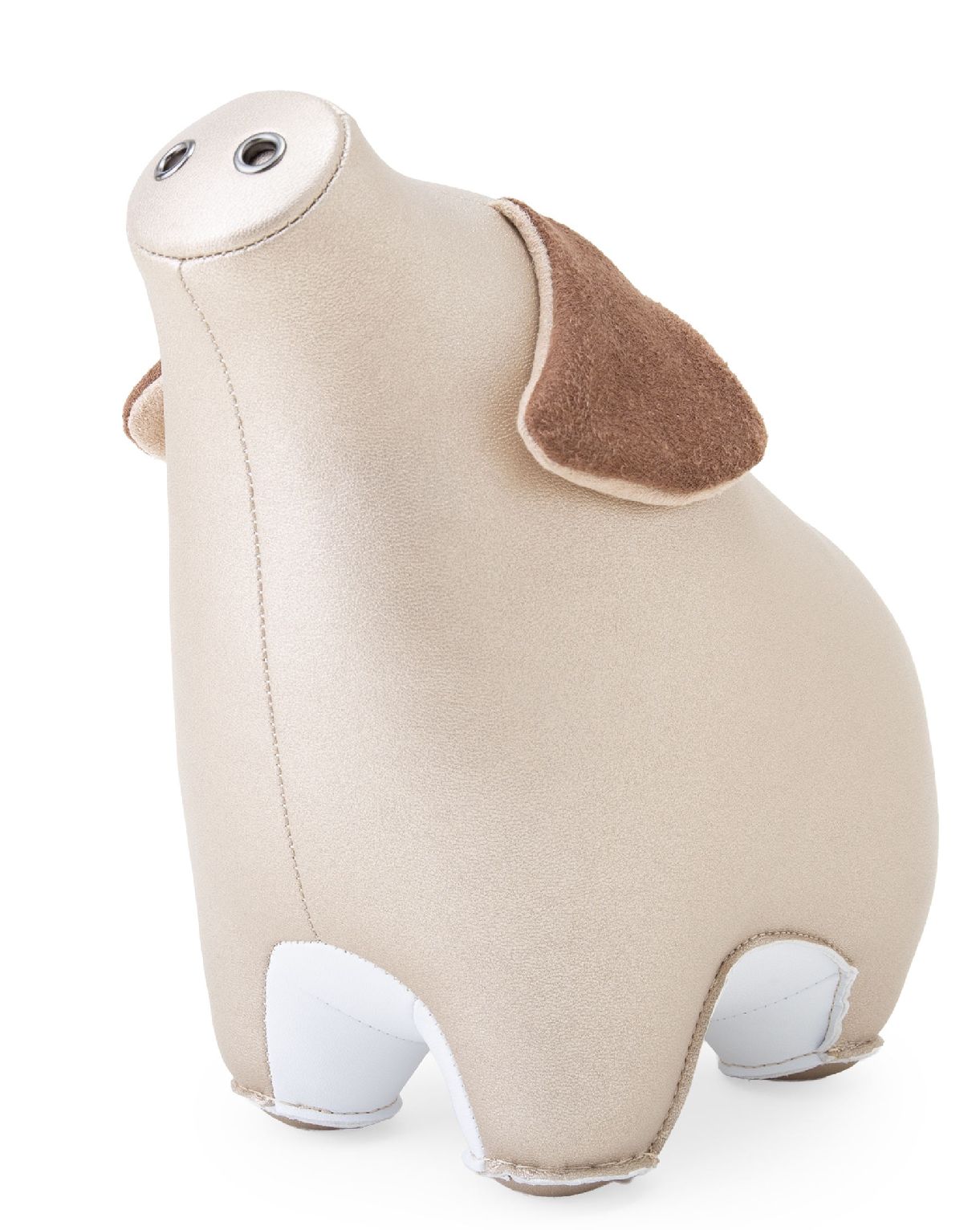 Briefbeschwerer Schwein Diya Pearl Gold / Weiß Züny