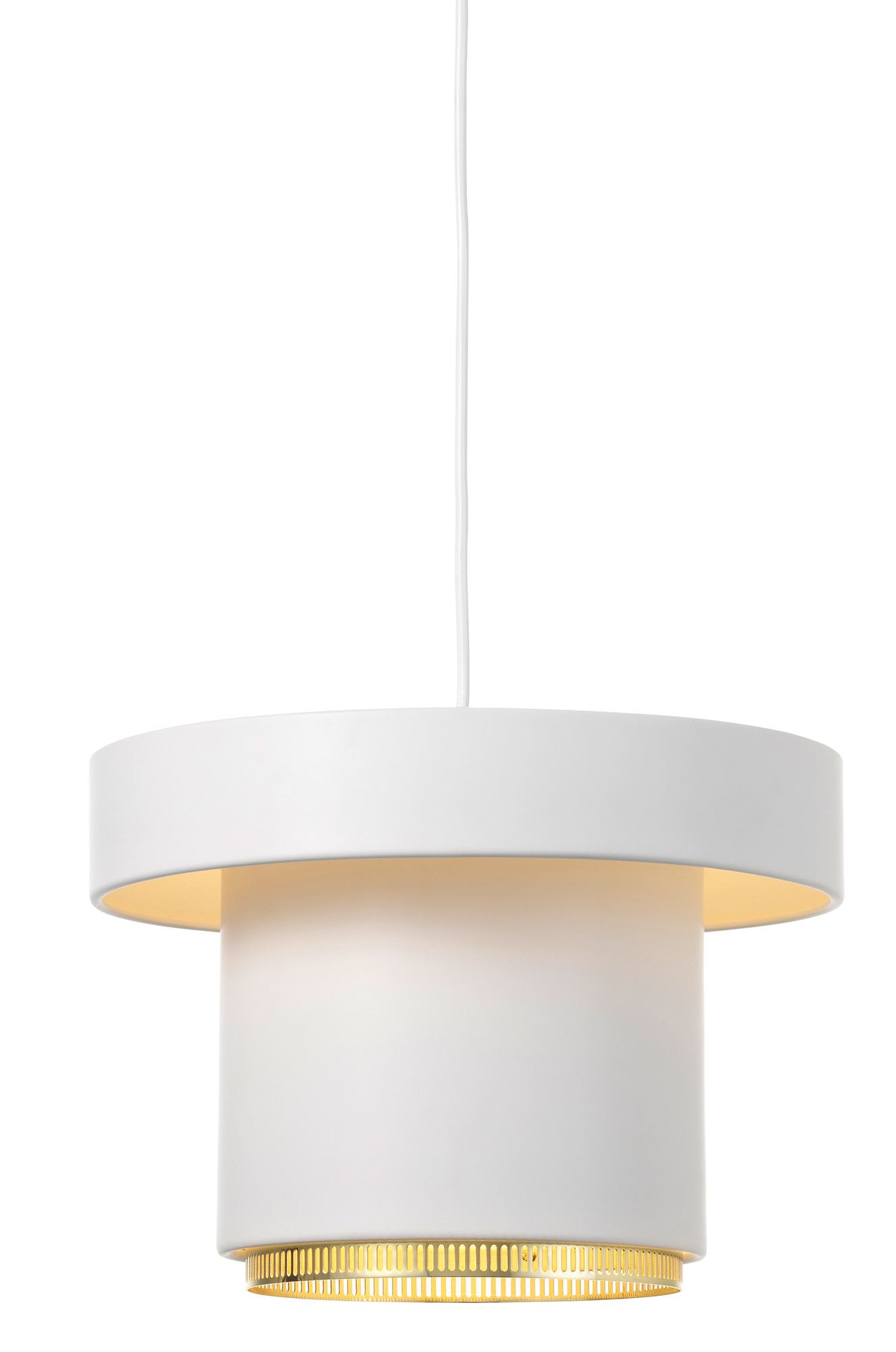 A201 Pendant Light Pendelleuchte Artek Weiss - Messing