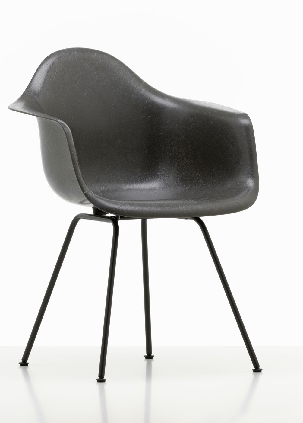 Eames Plastic Arm Chair DAX Stuhl Vitra Chrom - Weiss