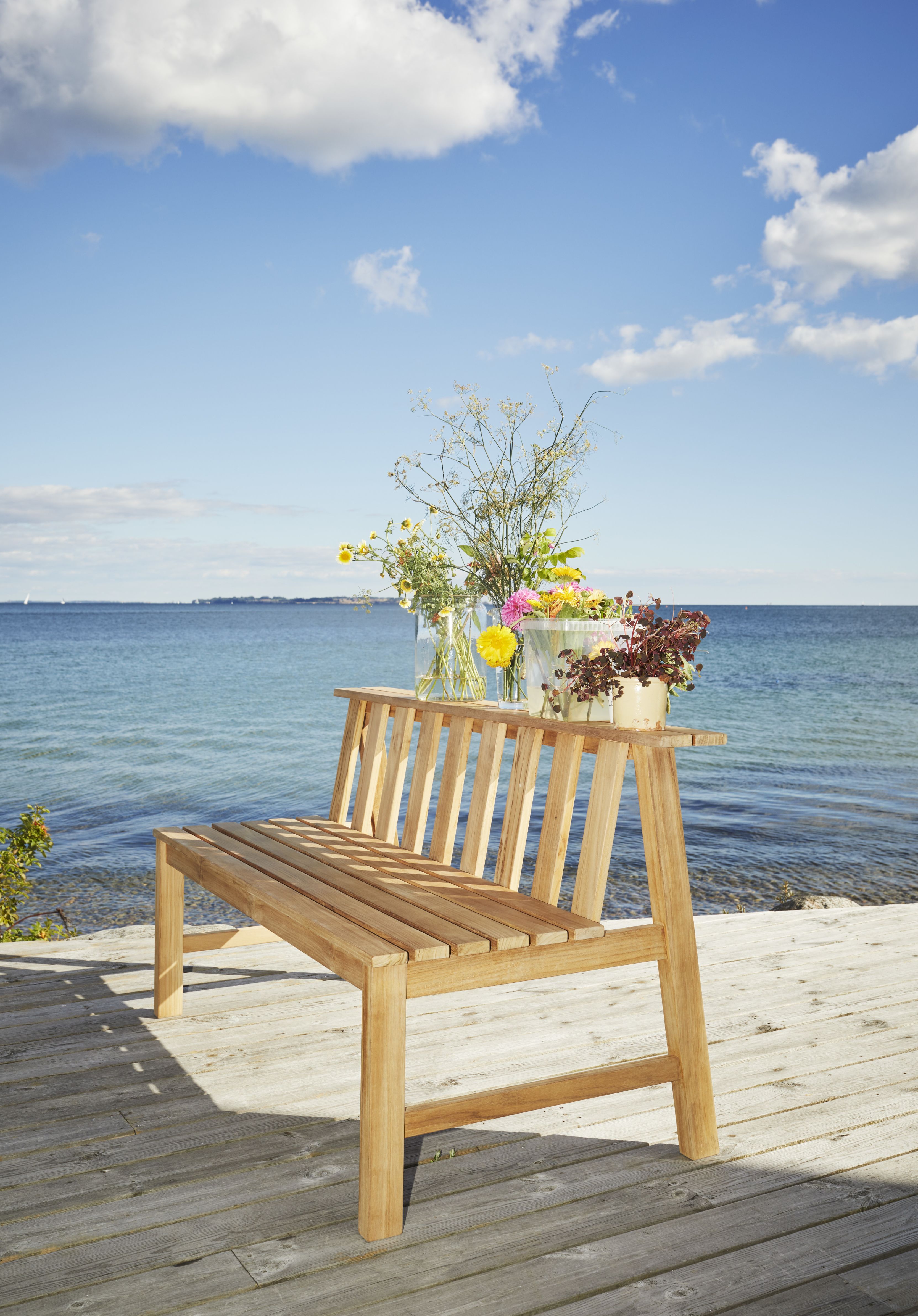 Cadence Bank Teak Outdoor Skagerak by Fritz Hansen