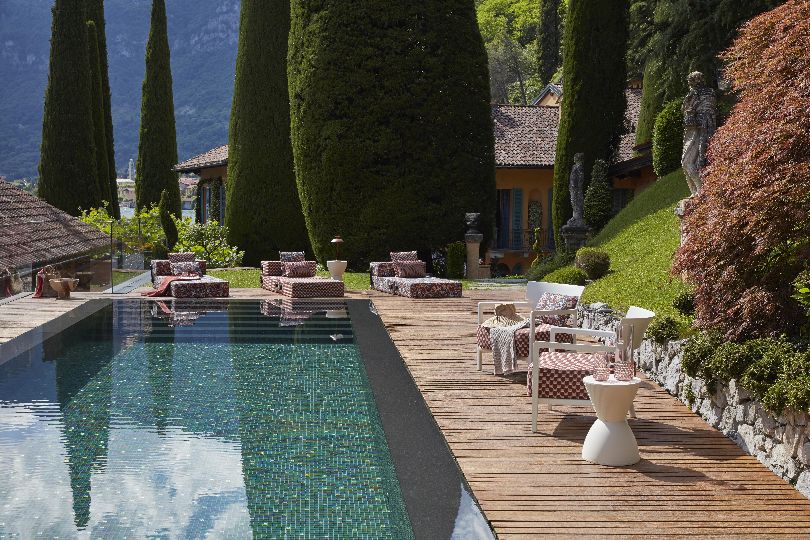 Trix Outdoor Chaise Longue / Liege / Sofa Obi Check Kartell