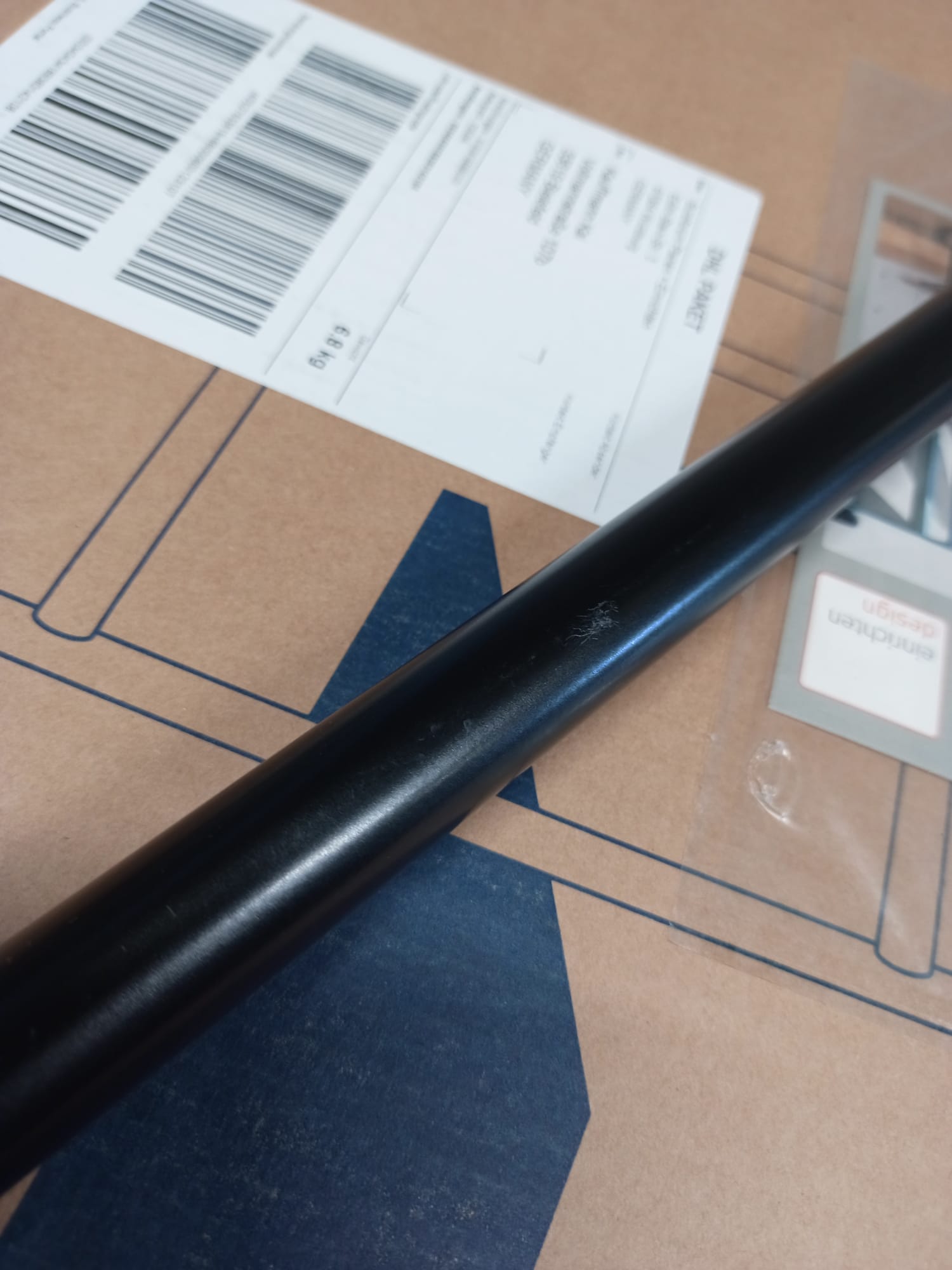 Eiermann 3 Tischgestell farbig SCHWARZ 58x29 cm Richard Lampert MÄNGELEXEMPLAR  1