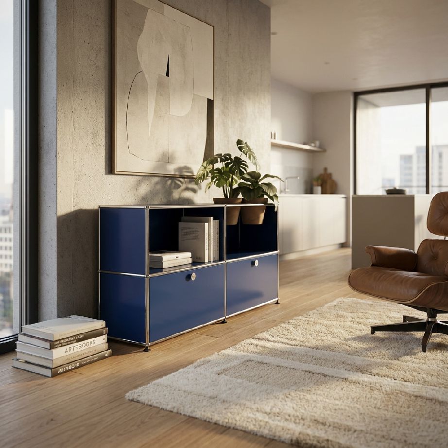 USM Haller Sideboard M57 mit Klapptüren und Pflanzeneinsatz QUICK SHIP