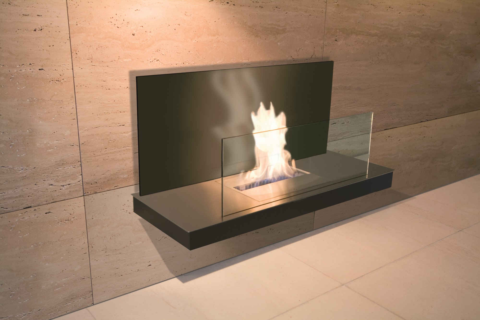 Wall Flame 2 Ethanol Kamin Radius