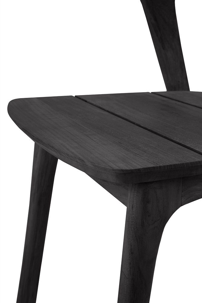 Bok Outdoor Stuhl Teak Schwarz lackiert Ethnicraft