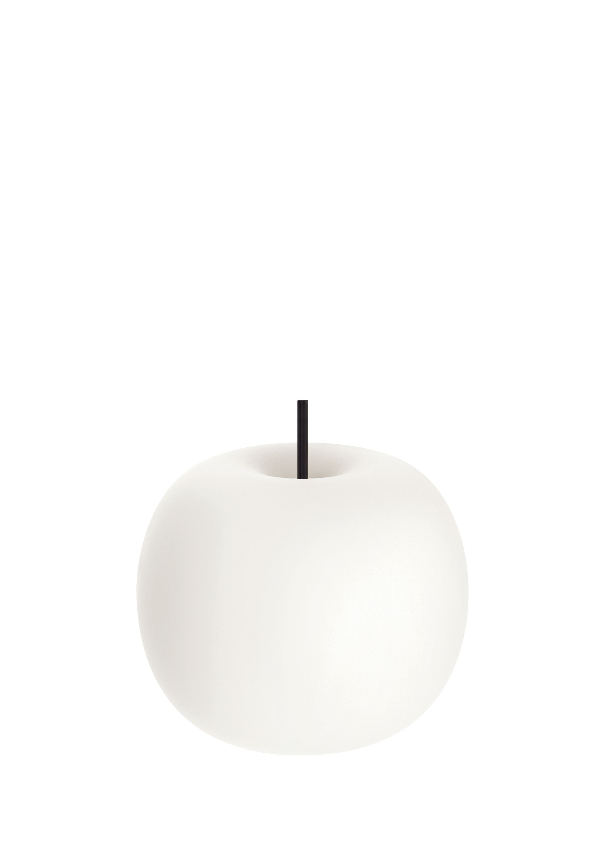 Nahaufnahme der Kushi Tischleuchte 33 von Kdln in Weiß, modernes Design.