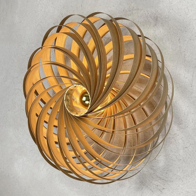 Veneria Wandleuchte Eiche Ø70 cm Gofurnit