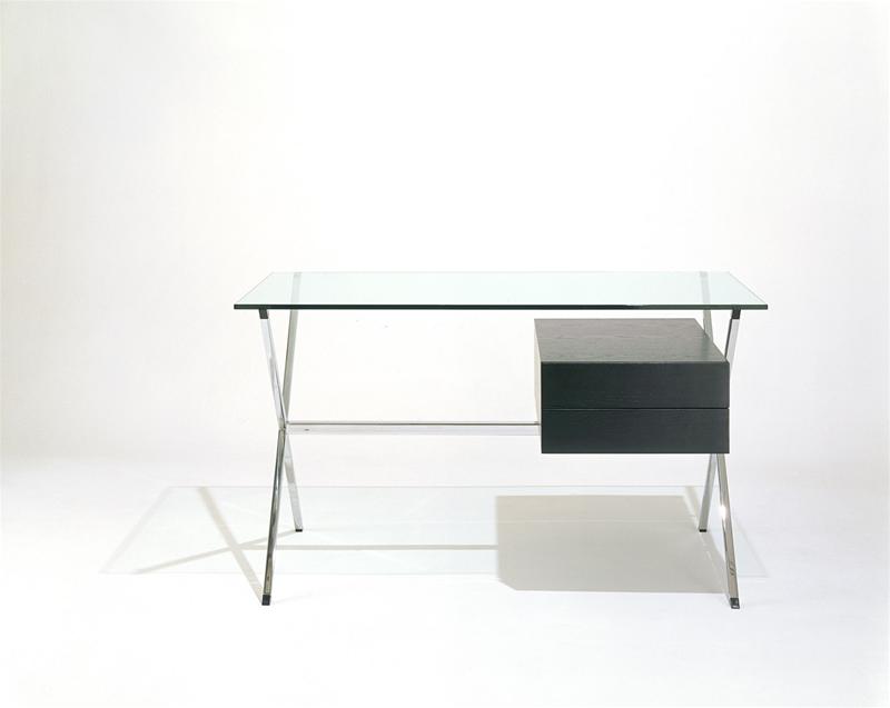Franco Albini Schreibtisch Eiche schwarz gebeizt Knoll International Quick Ship