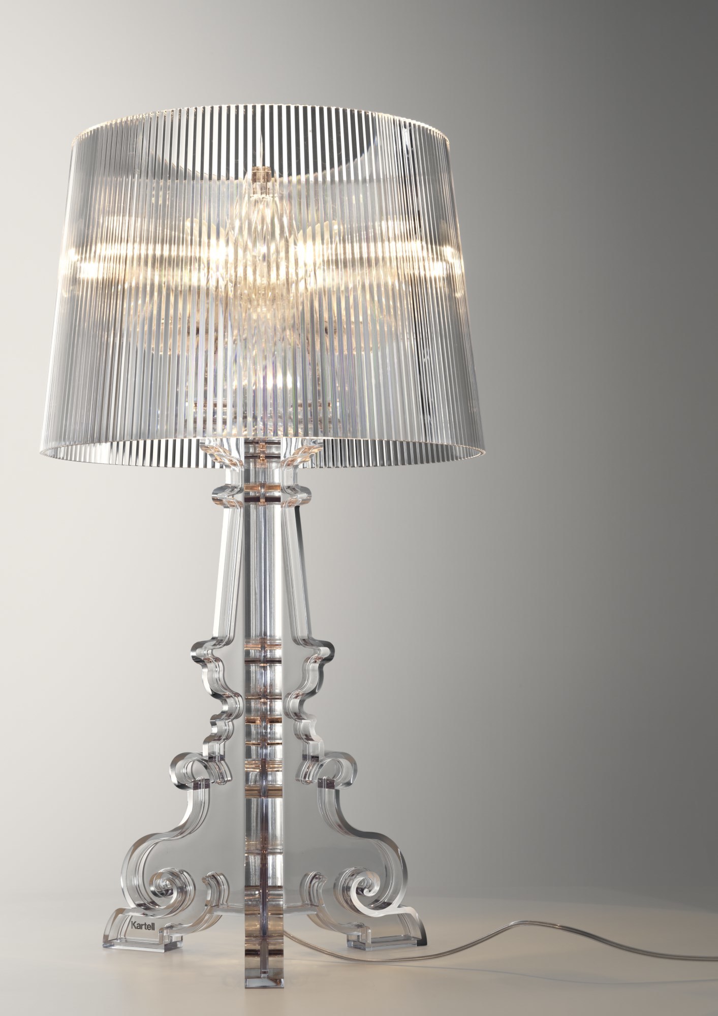Bourgie Tischleuchte Glasklar Dimmbar Kartell