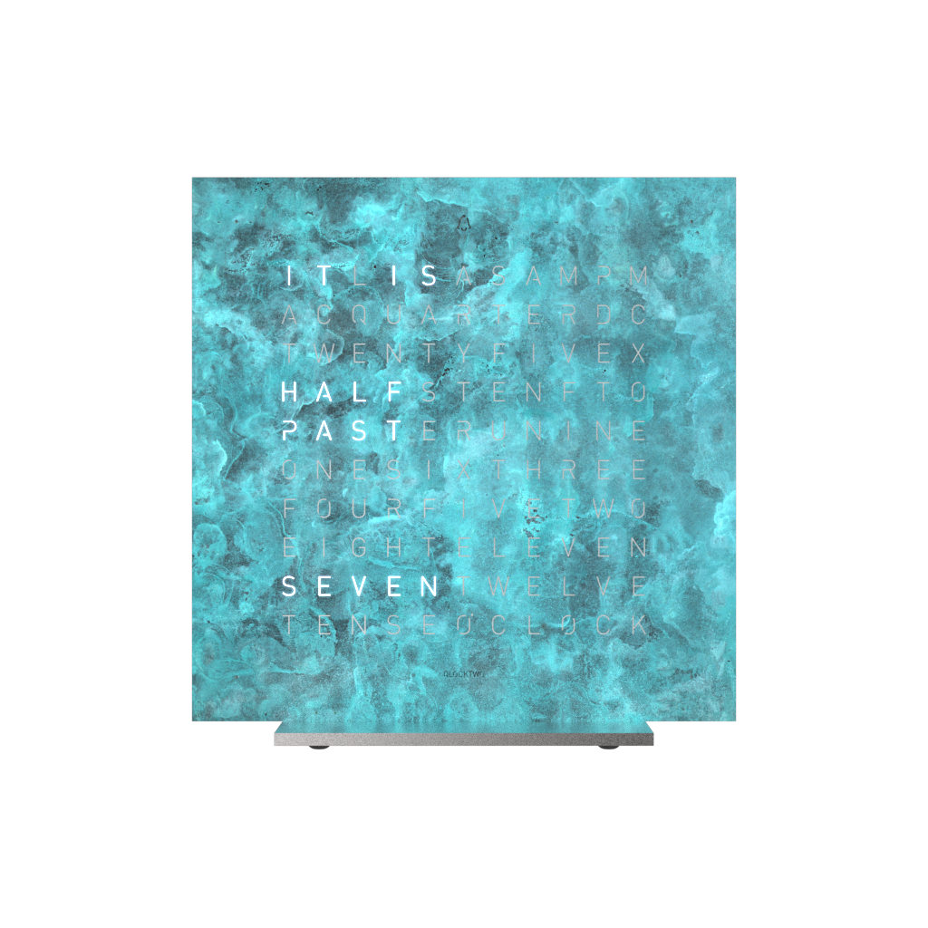 Earth 13.5 Creator's Edition Tischuhr / Zeitobjekt Englisch QLOCKTWO