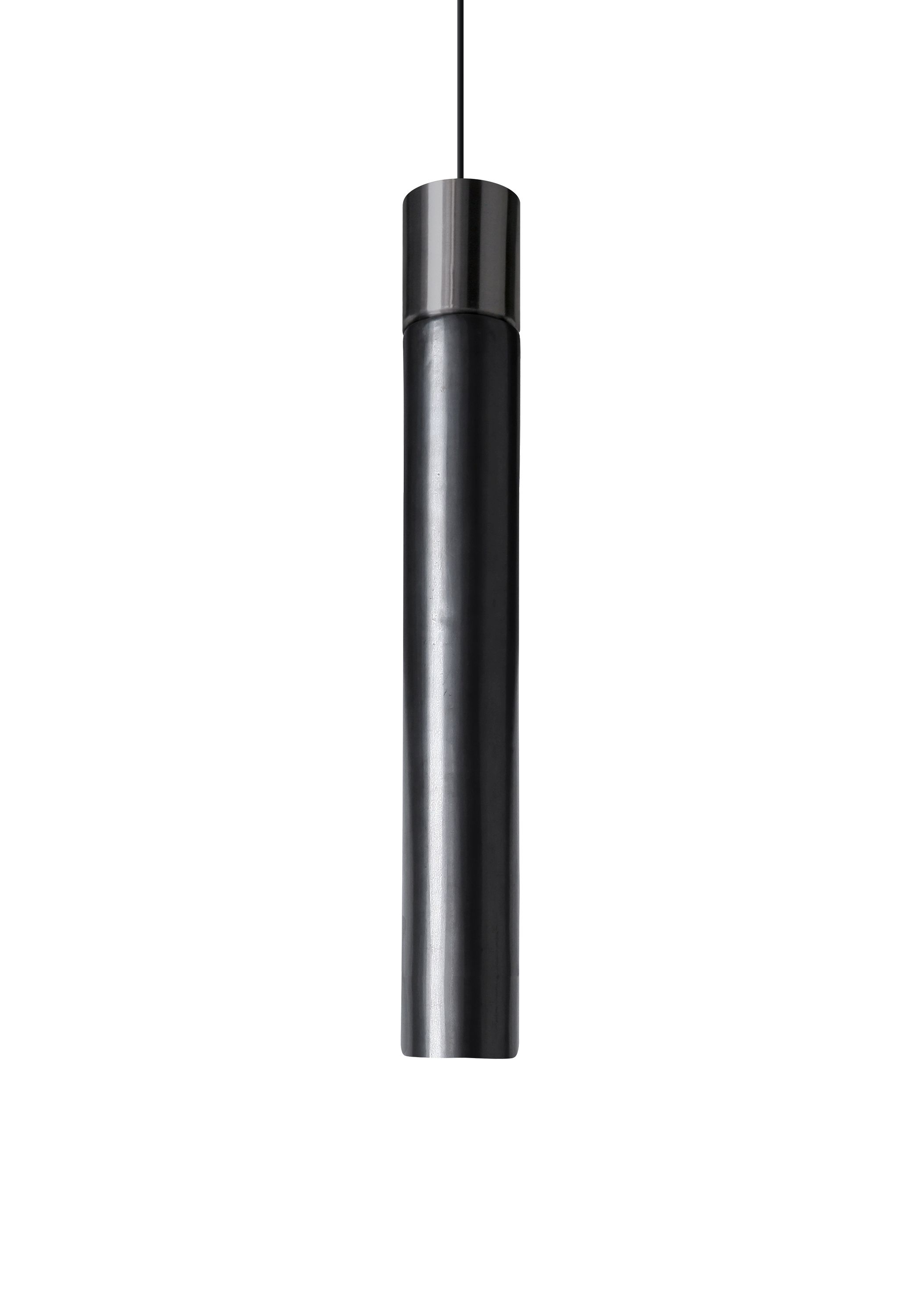 Minimal Pendelleuchte Schwarzer Nickel Kdln