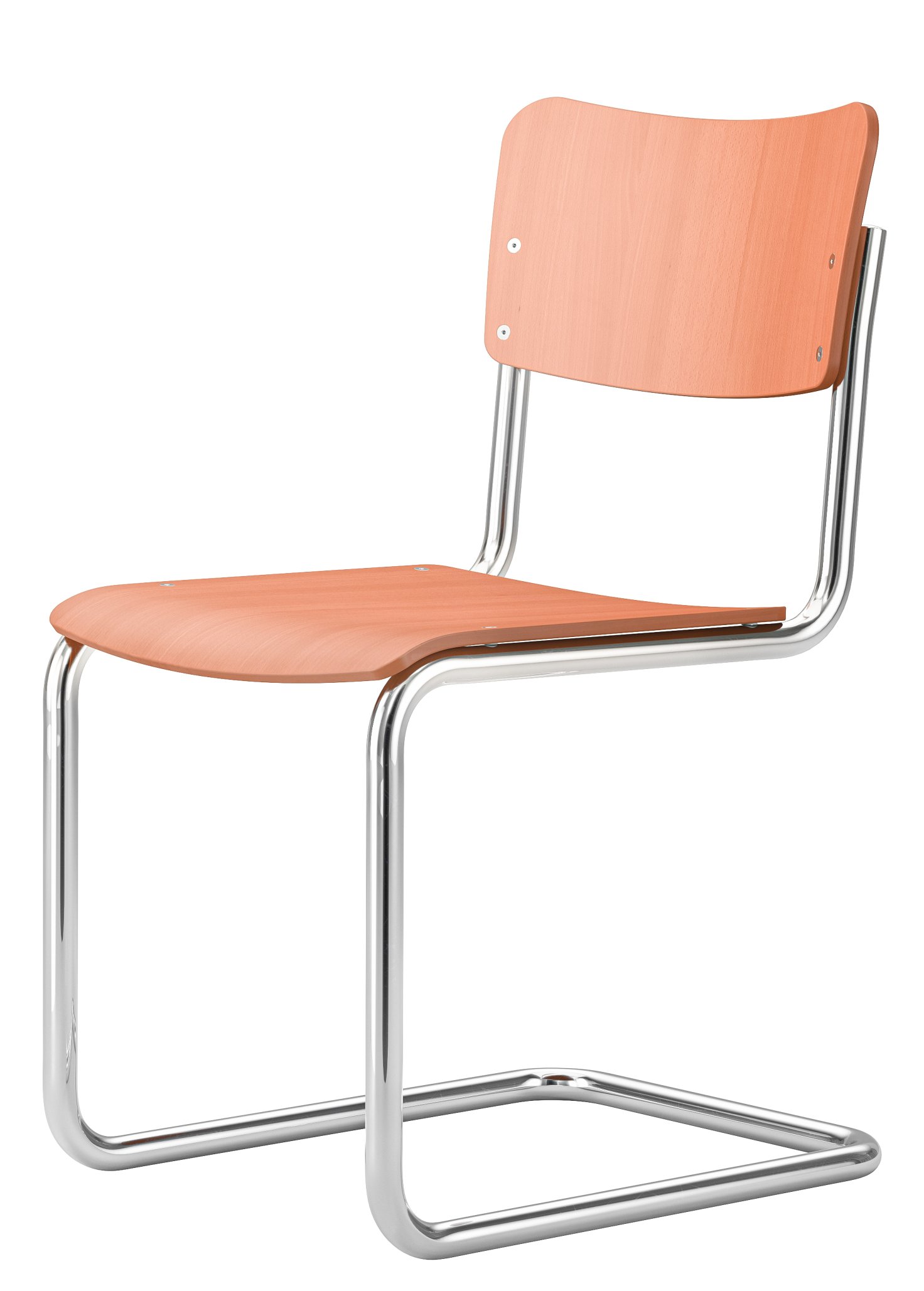 S 43 K Kinderstuhl Freischwinger Thonet  Bernsteingelb