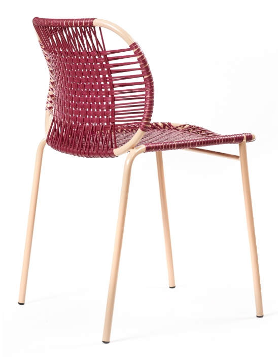 Cielo Stacking Chair Stapelbarer Stuhl Outdoor ames Rot - Pink sand