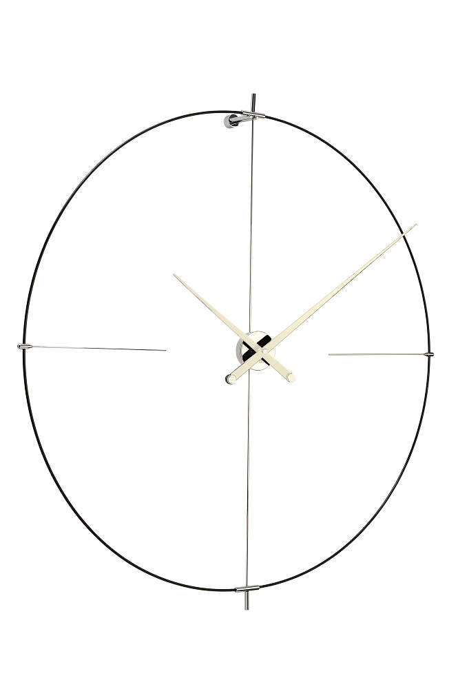 Bilbao N/ L Clock Wanduhr nomon Schwarz-Weiß