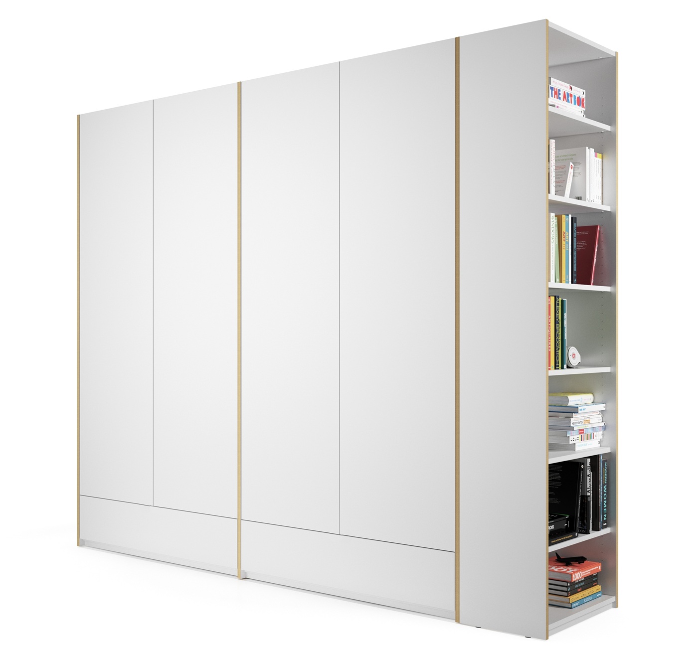 MODULAR PLUS Schrank Kombination Doppelschrank mit 2 Schubkästen und Anbauschrank rechts Müller Möbelwerkstätten