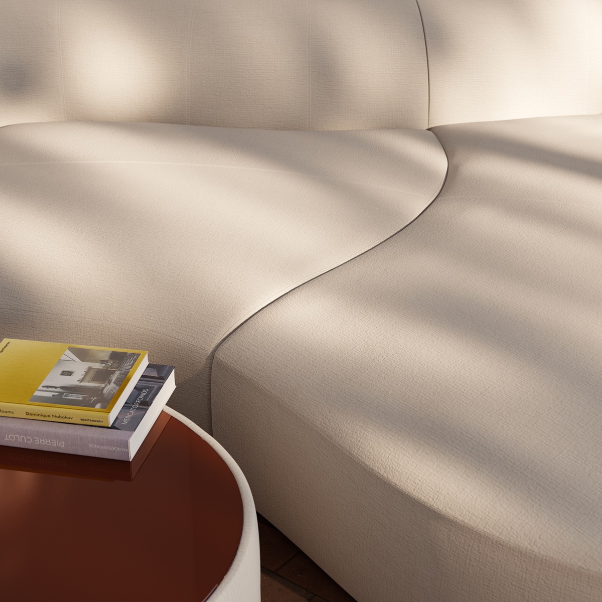 Siwa Sofa groß mit Liege Cor