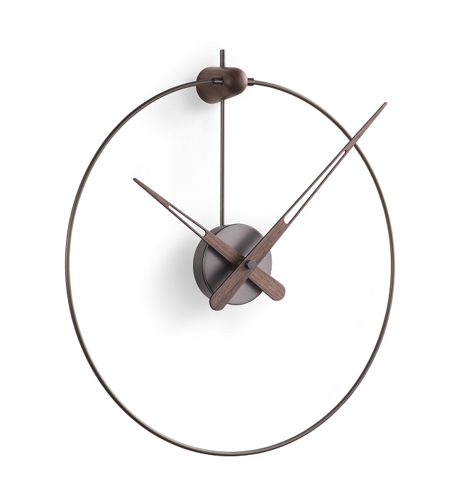 Micro Anda Clock Wanduhr nomon Schwarz