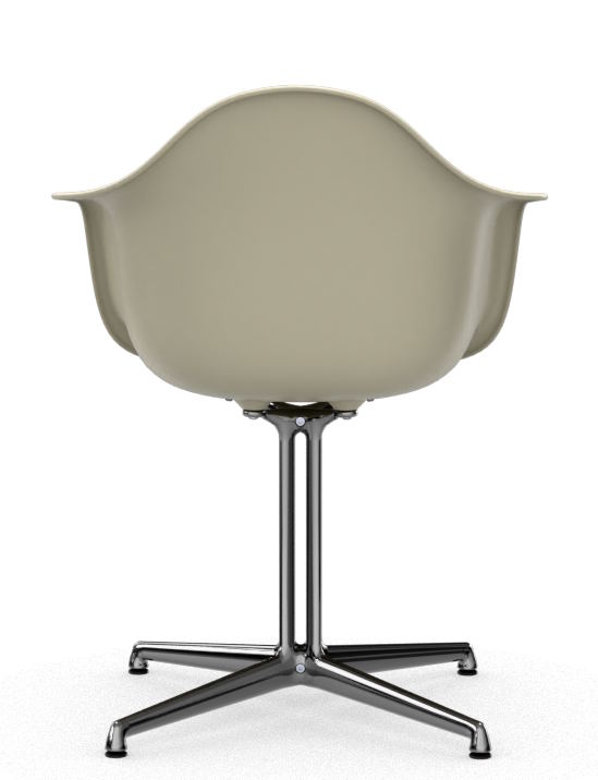 Eames Plastic Arm Chair DAL Stuhl  MIT SITZPOLSTER WARMGRAU/ELFENBEIN Vitra EINZELSTÜCK