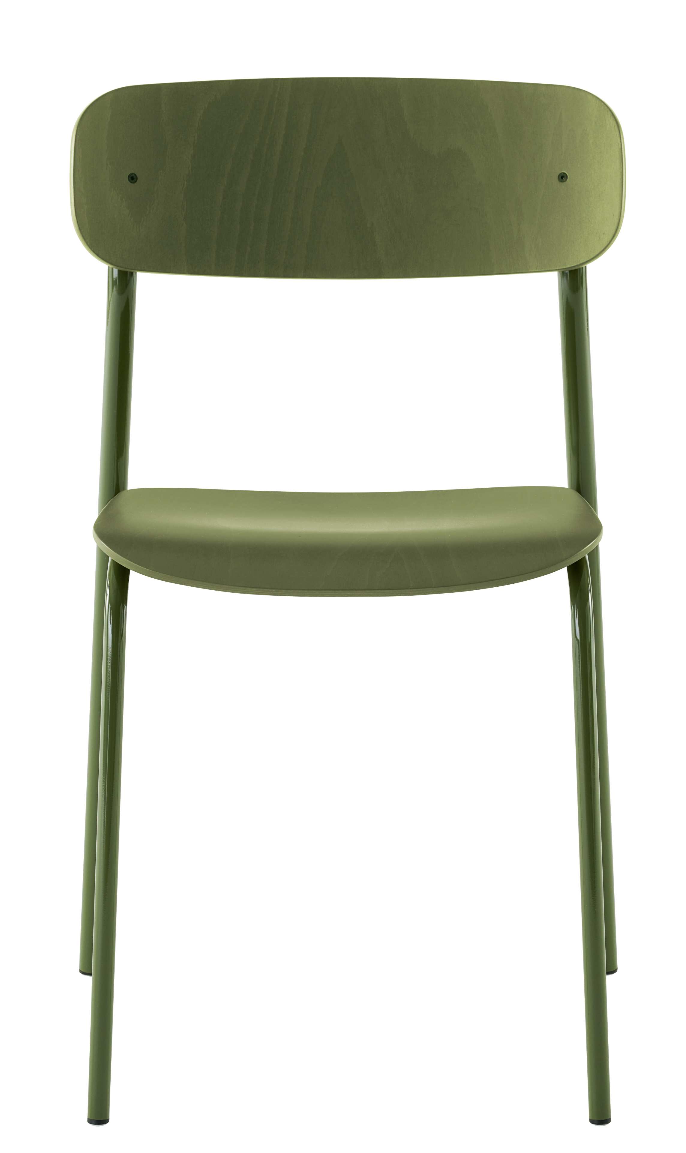 S 243 / S243 Stahlrohr Stuhl OLIVGRÜN Thonet EINZELSTÜCK